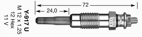 Bujie incandescenta NGK 90860